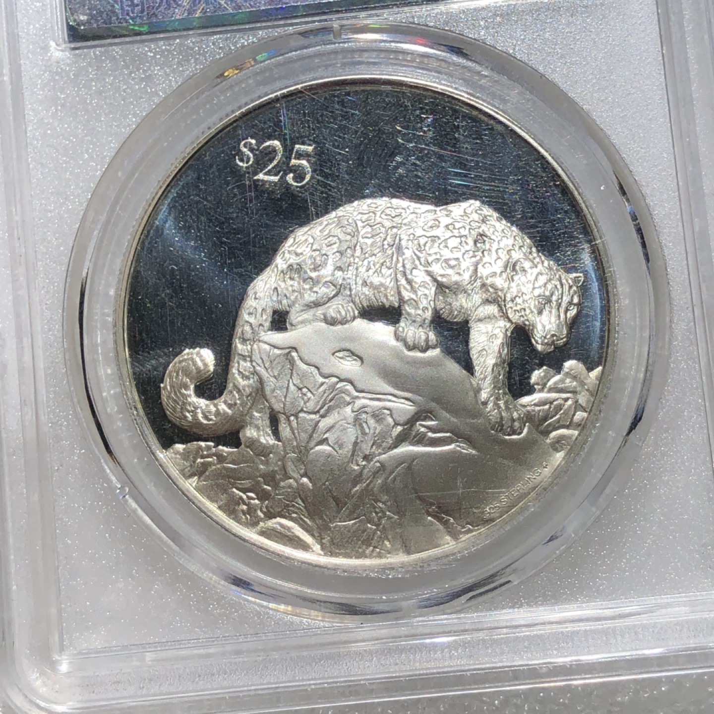 环球钱币第02场 92.5%银维尔京雪豹精制银币