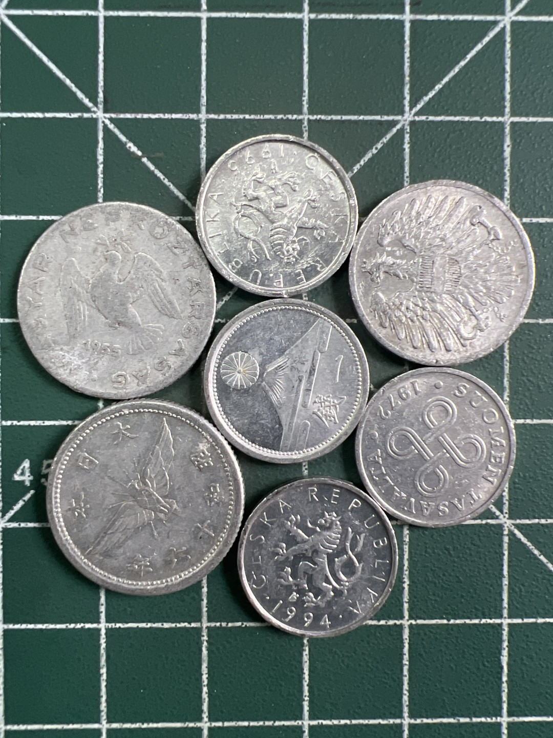 泡泡堂第294期  世界硬币 （无押金，捡漏，全场20包邮，偏远地区除外，接收代拍业务） 小铝币7枚