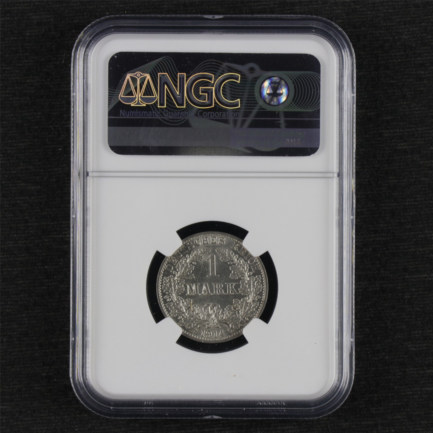 【亘邦集藏】第157期拍卖 1914年 德国硬币1马克 NGC MS63 6337155-076