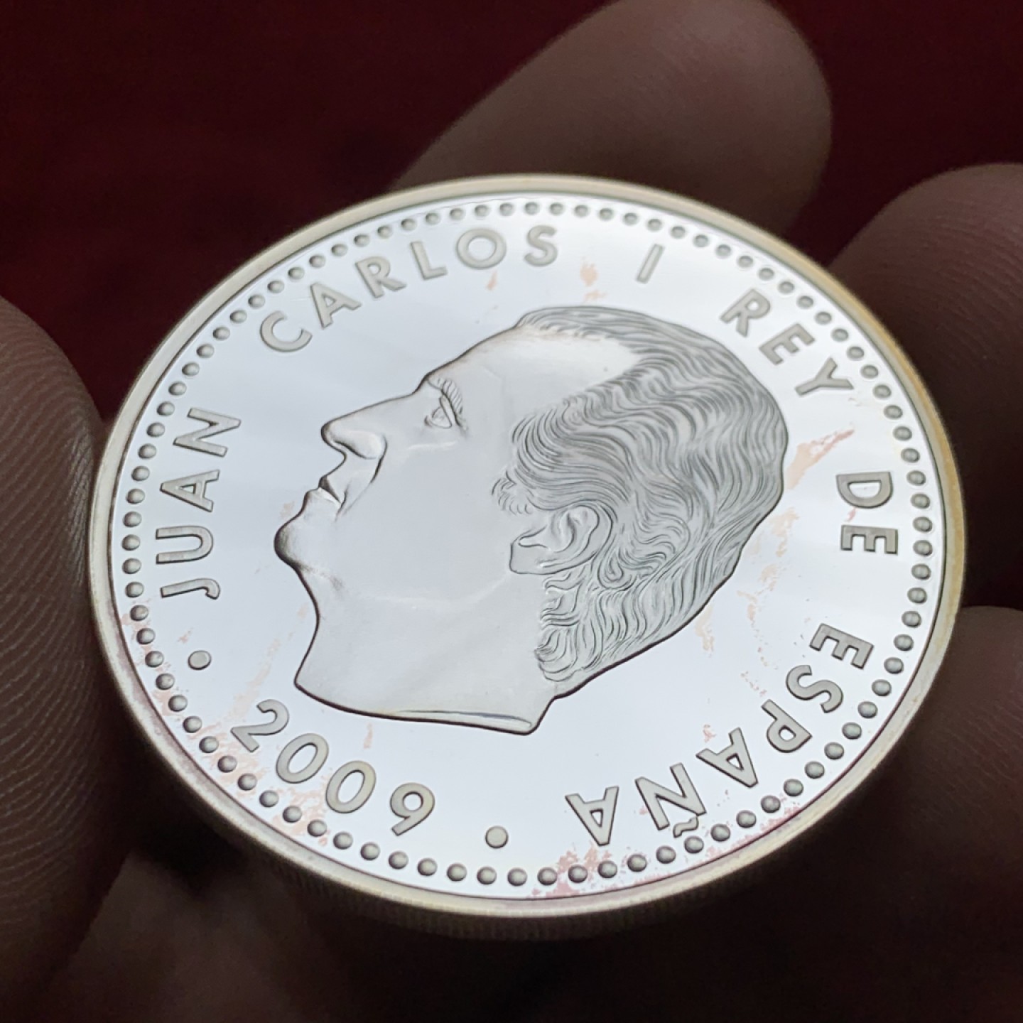 《竞宝斋》第159场-周日，周一 2场 (全场包邮) 西班牙 2009年 欧洲历史人物费利佩二世 10欧元 大银币 27克 925银