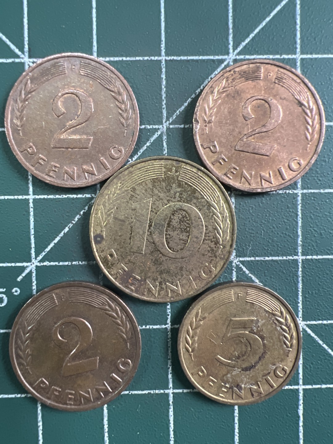 泡泡堂第294期  世界硬币 （无押金，捡漏，全场20包邮，偏远地区除外，接收代拍业务） 德国五枚