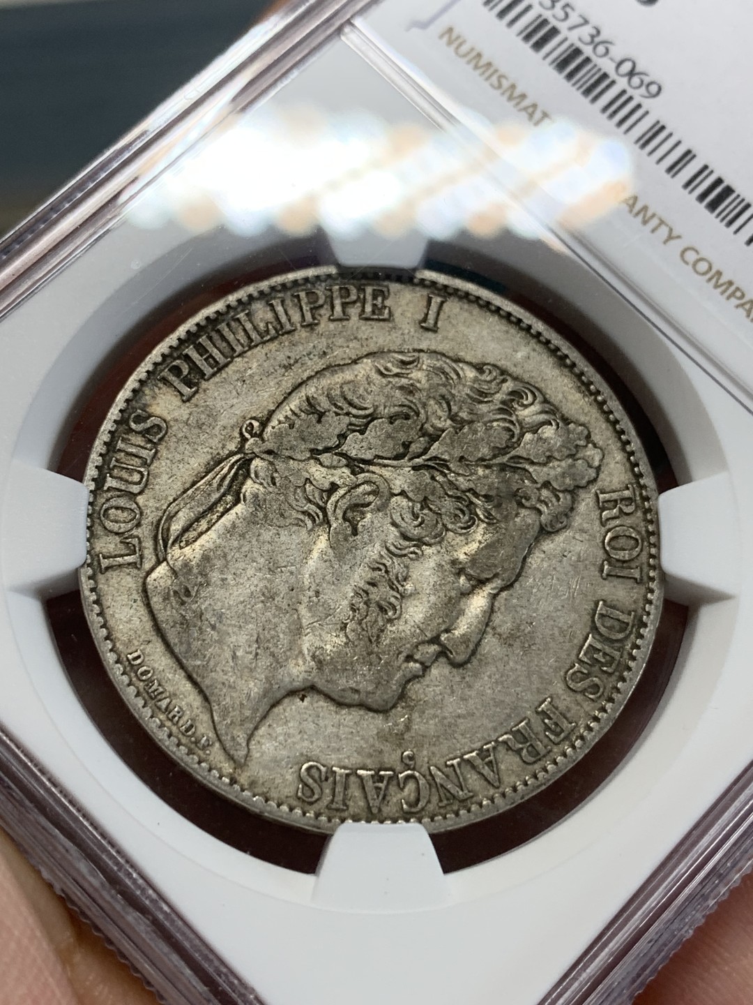 《竞宝斋》第159场-周日，周一 2场 (全场包邮) NGC-XF45 法国1847年 菲利普一世 5法郎大银币