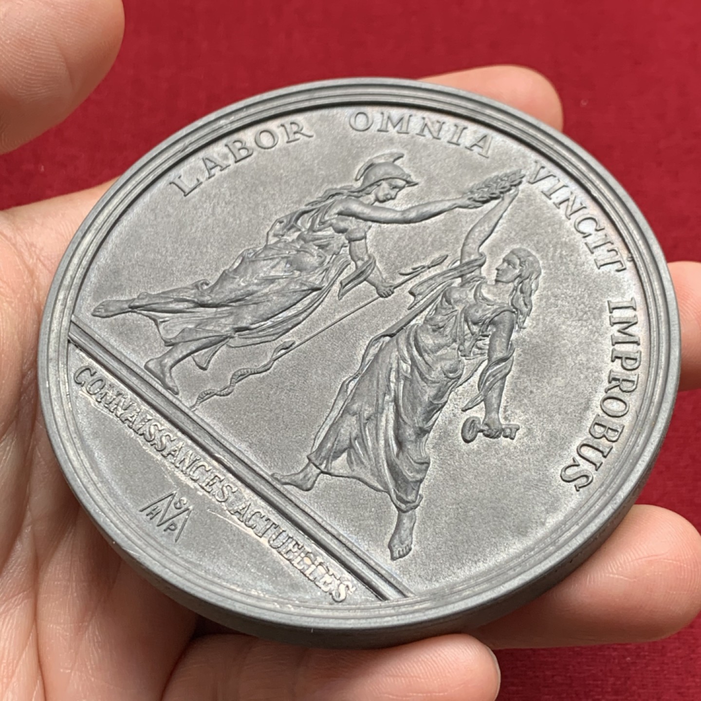 《竞宝斋》第159场-周日，周一 2场 (全场包邮) 法国 路易十四时期 国务大臣 巴蒂斯特·科尔伯特 纪念章 巨大 80.8mm 172克 应为近现代后铸 目测非金银铜材质