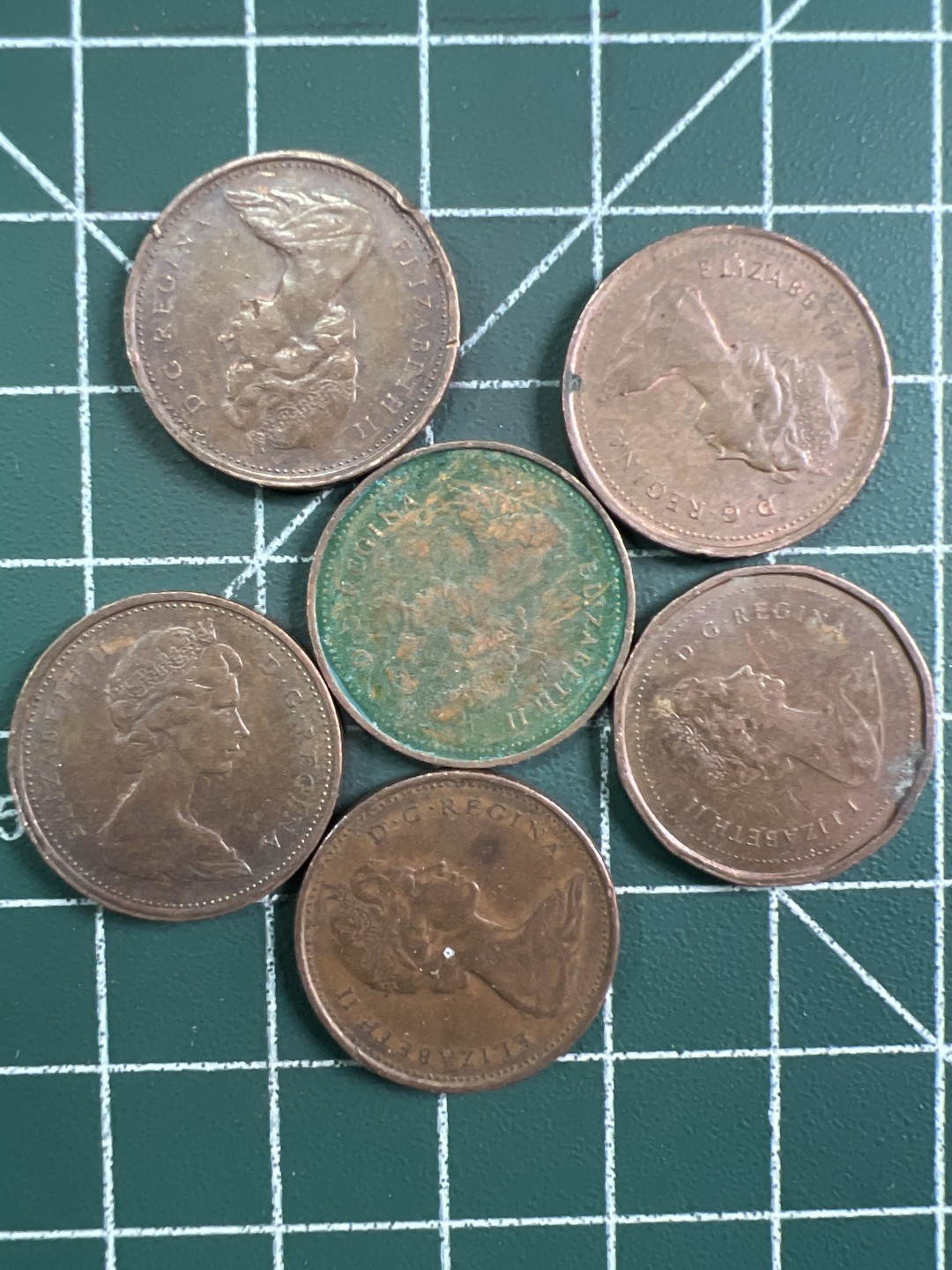 泡泡堂第326期  世界硬币 （无押金，捡漏，全场20包邮，偏远地区除外，接收代拍业务） 加拿大一分6枚