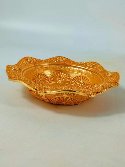 铜鎏金果盘 铜鎏金果盘