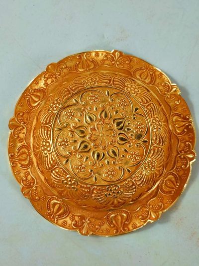 铜鎏金果盘 铜鎏金果盘