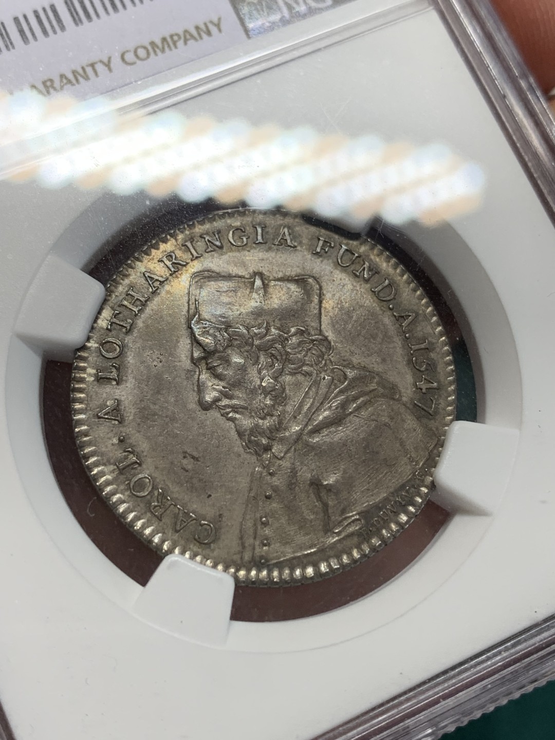 《竞宝斋》第159场-周日，周一 2场 (全场包邮) NGC-MS62 法国1756年 兰斯大学JETON 顶级品相 百年老包浆