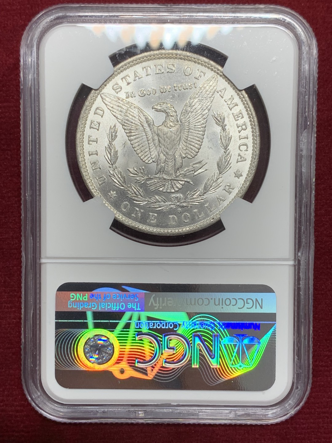 《竞宝斋》第159场-周日，周一 2场 (全场包邮) NGC-MS63 美国 1884年 摩根大银币 原光好品 经典品种