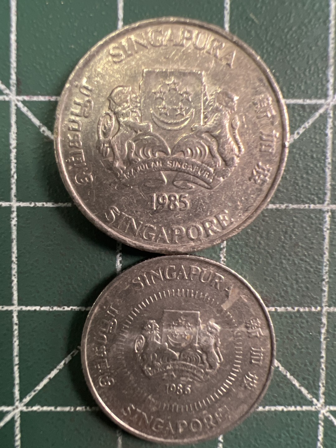 泡泡堂第294期  世界硬币 （无押金，捡漏，全场20包邮，偏远地区除外，接收代拍业务） 新加坡2枚