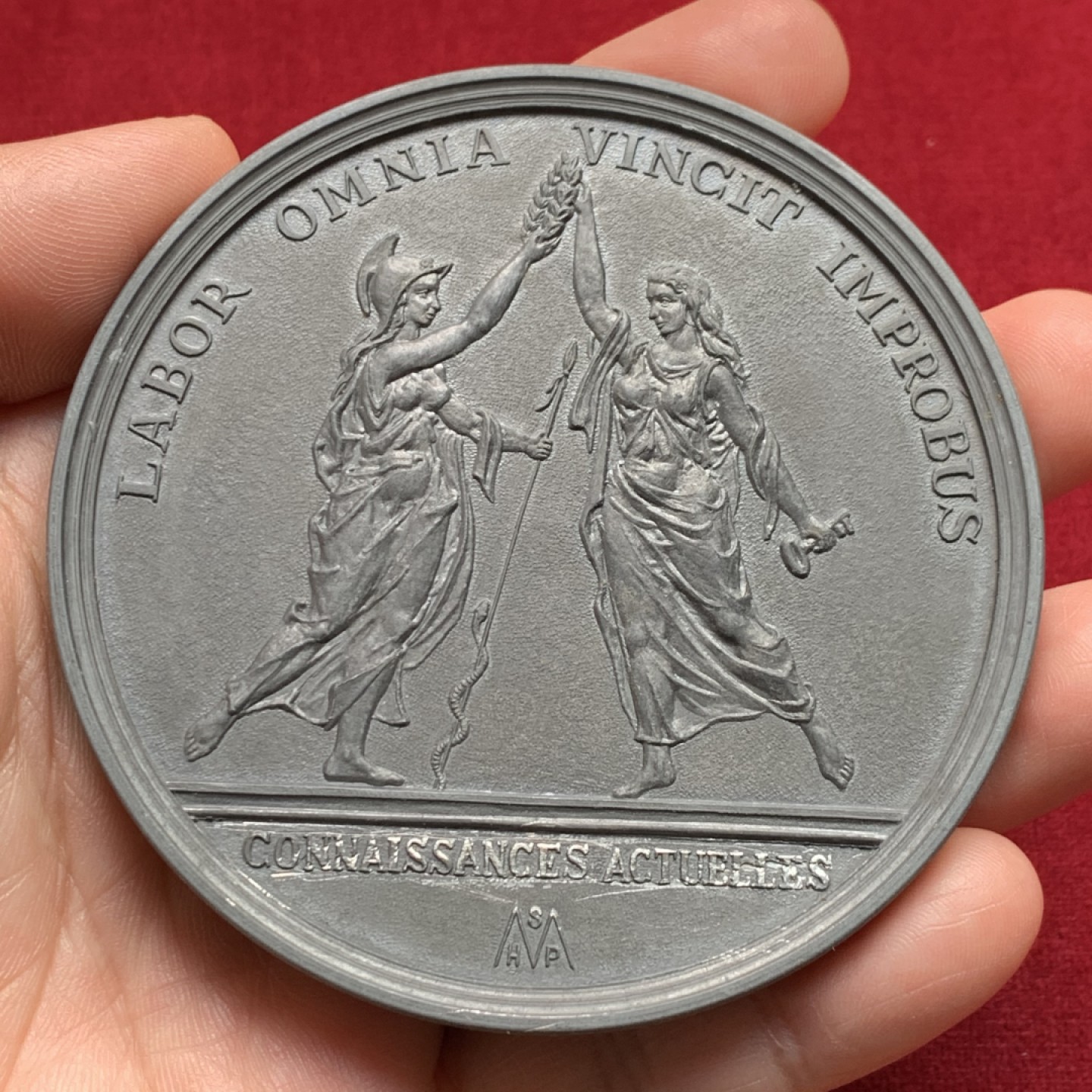 《竞宝斋》第159场-周日，周一 2场 (全场包邮) 法国 路易十四时期 国务大臣 巴蒂斯特·科尔伯特 纪念章 巨大 80.8mm 172克 应为近现代后铸 目测非金银铜材质