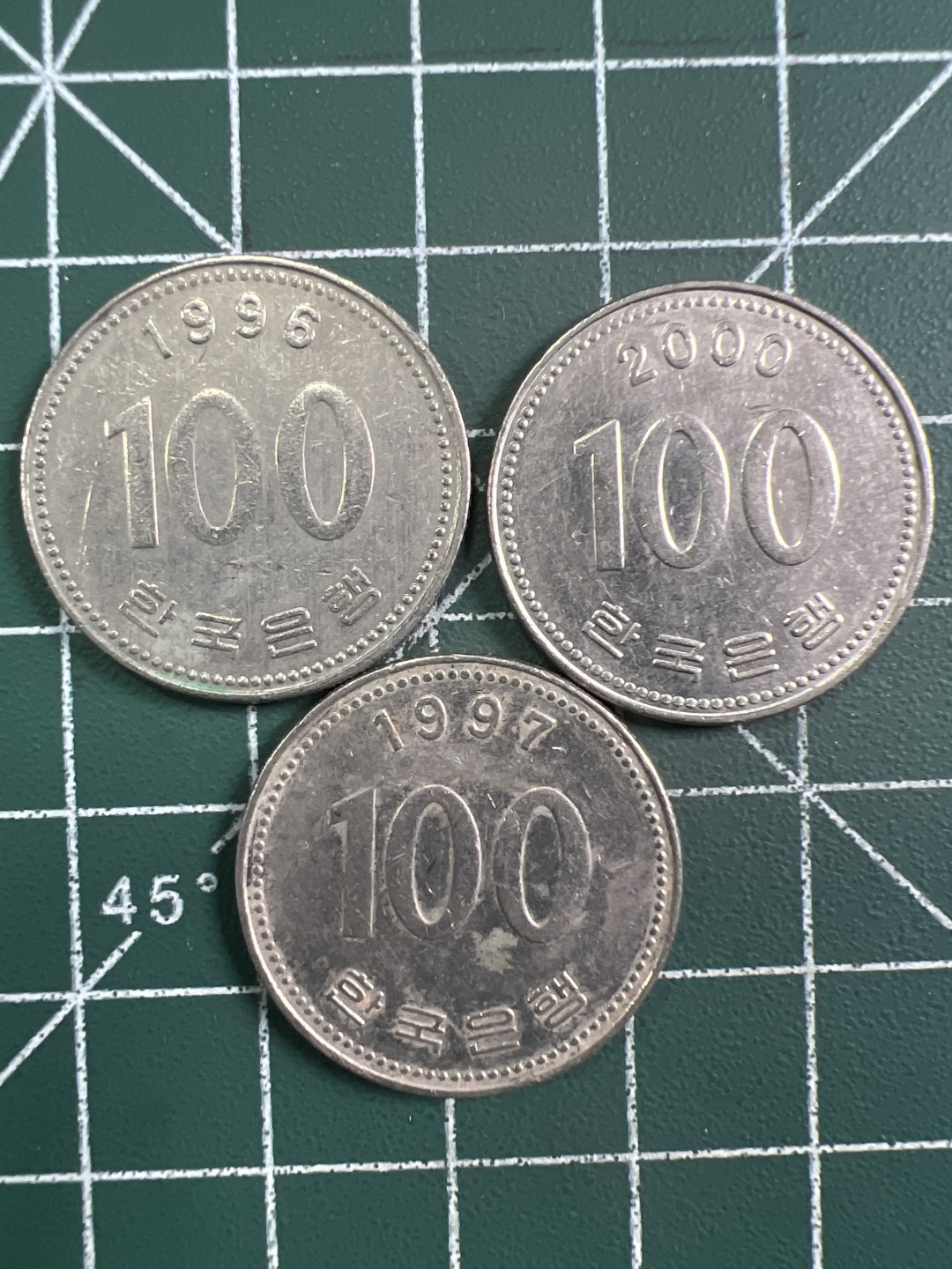 泡泡堂第343期  世界硬币 （无押金，捡漏，全场20包邮，偏远地区除外，接收代拍业务） 韩国100元三枚