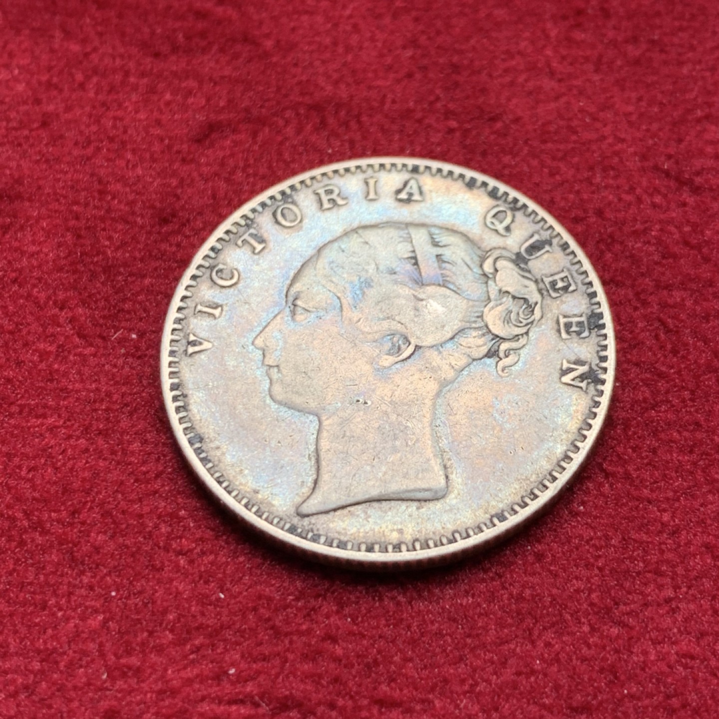 《竞宝斋》第159场-周日，周一 2场 (全场包邮) 东印度公司 1840年 半卢比 小维少见