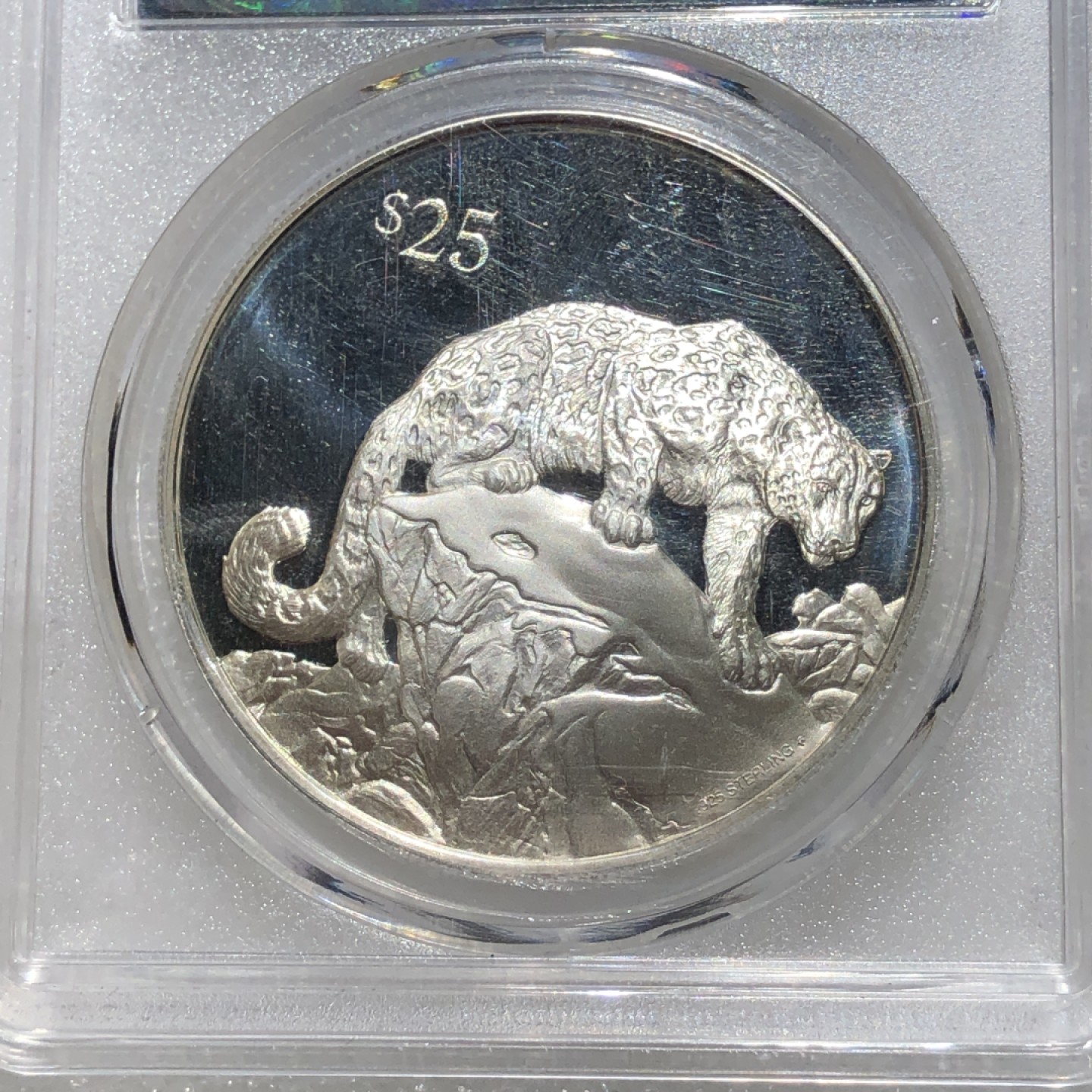 环球钱币第02场 92.5%银维尔京雪豹精制银币