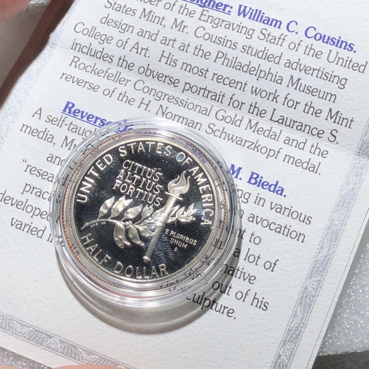 环球钱币第02场 1992年巴塞罗那奥运体操美国半圆