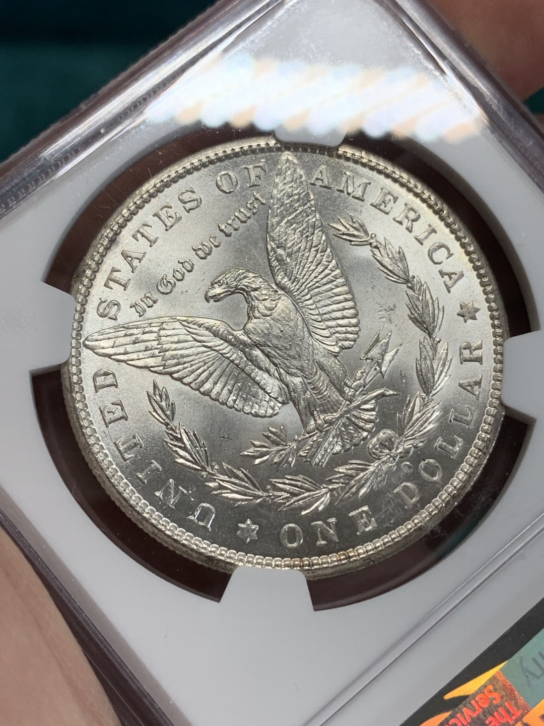 《竞宝斋》第159场-周日，周一 2场 (全场包邮) NGC-MS63 美国1900-O年 摩根一元 大银币 顶级品相