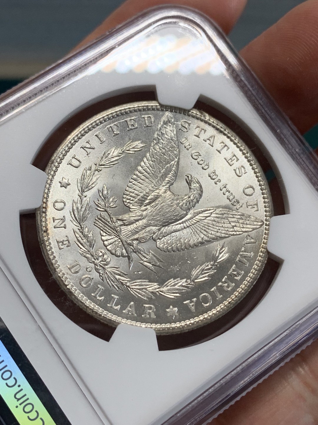 《竞宝斋》第159场-周日，周一 2场 (全场包邮) NGC-MS63 美国1900-O年 摩根一元 大银币 顶级品相