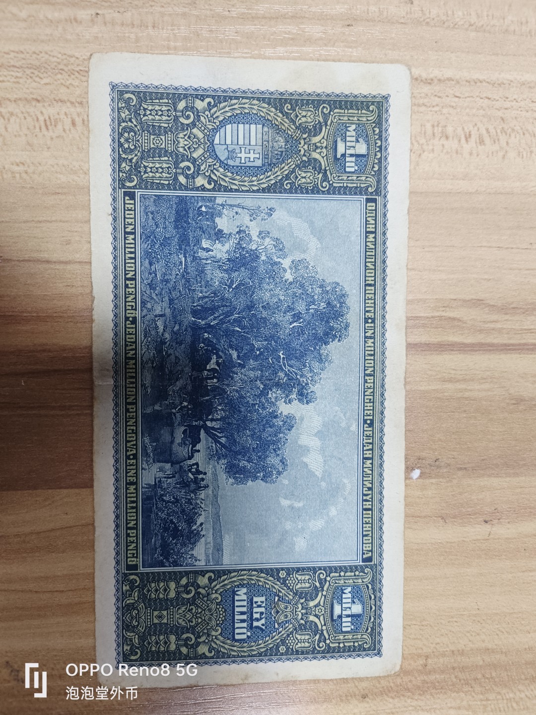 泡泡堂微拍第137幕纸币捡漏可累计专场👿👿，累计满二十元包邮，接受代拍业务 匈牙利大票1945年老纸币