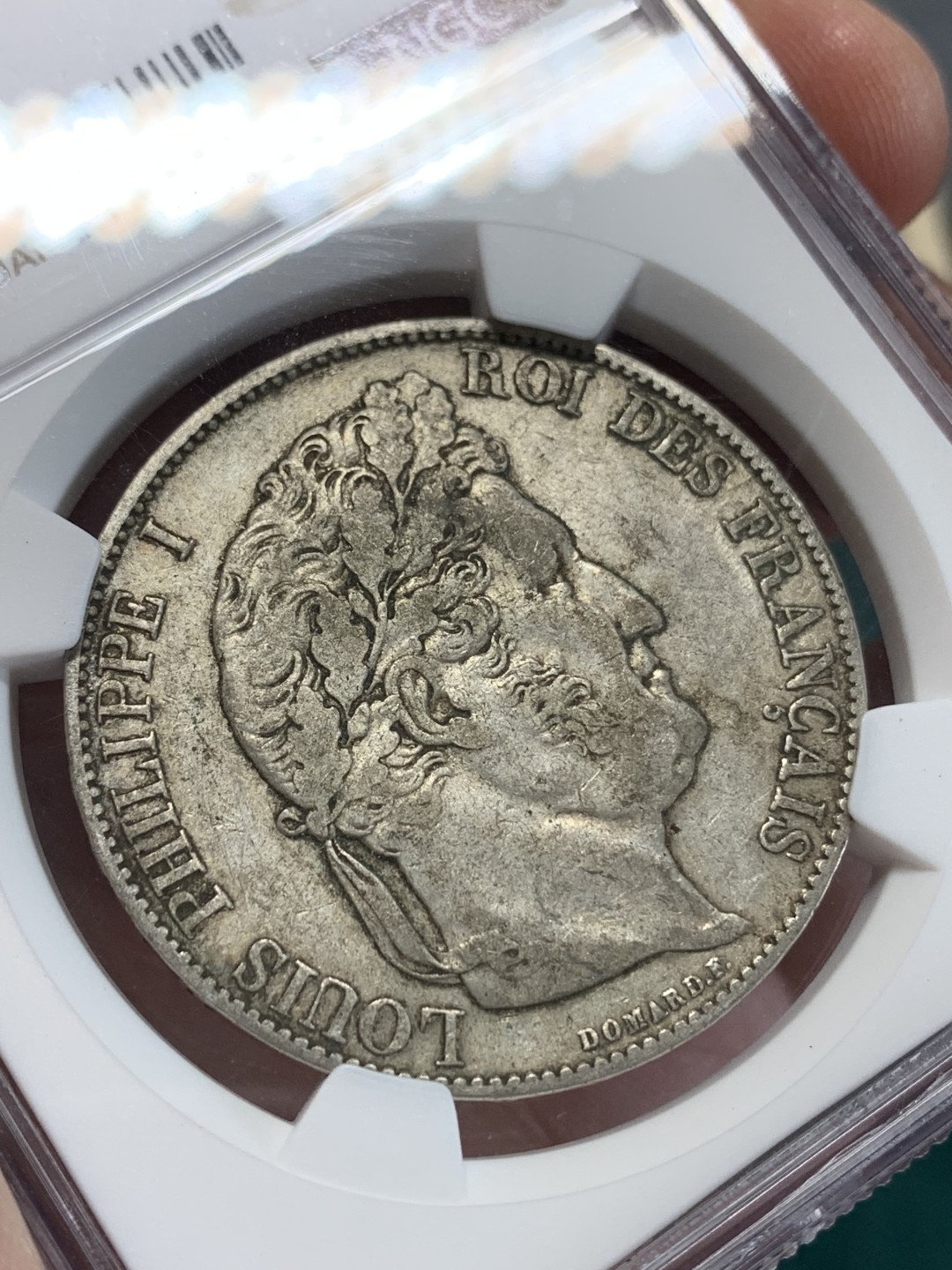 《竞宝斋》第159场-周日，周一 2场 (全场包邮) NGC-XF45 法国1847年 菲利普一世 5法郎大银币