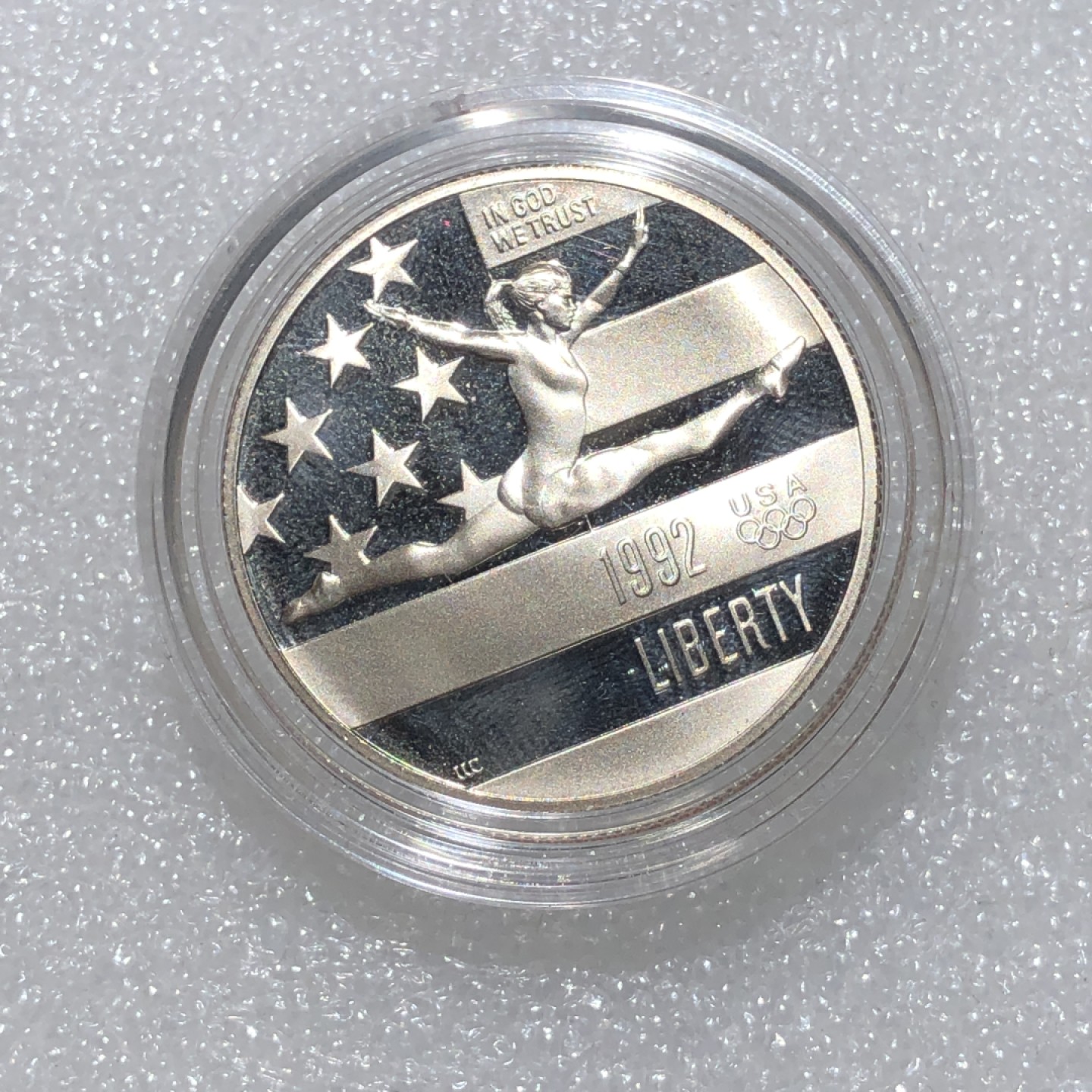 环球钱币第02场 1992年巴塞罗那奥运体操美国半圆