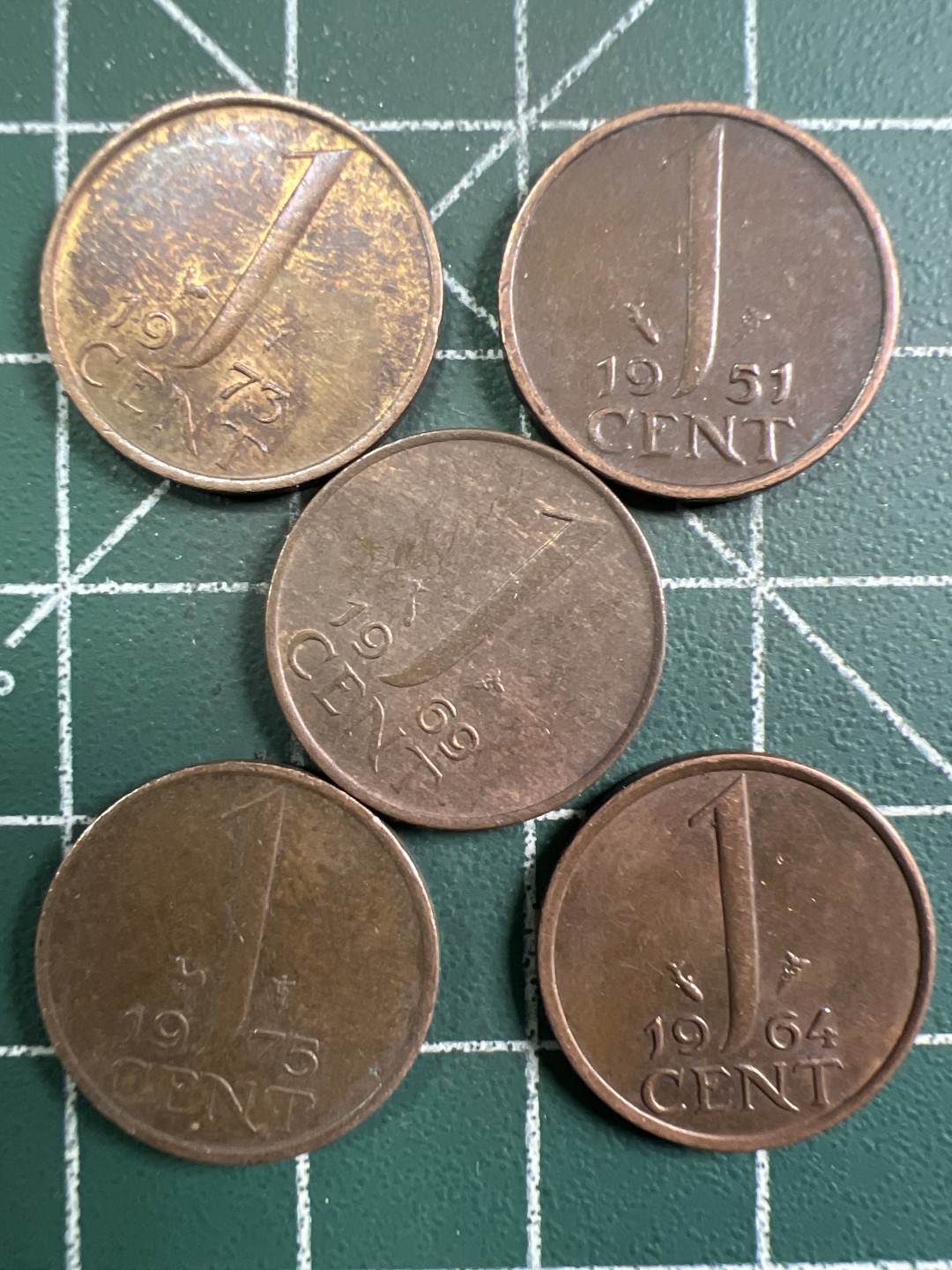 泡泡堂第326期  世界硬币 （无押金，捡漏，全场20包邮，偏远地区除外，接收代拍业务） 荷兰一分5枚