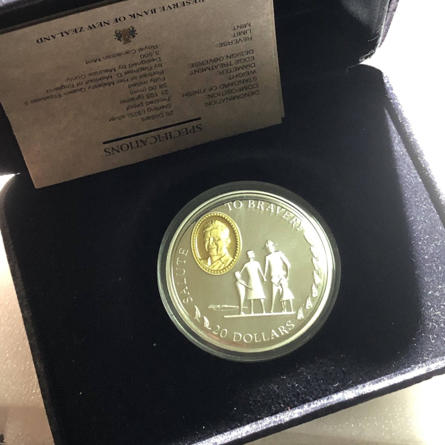 环球钱币第02场 99.9%银镀金查尔斯·乌普海姆20元银币