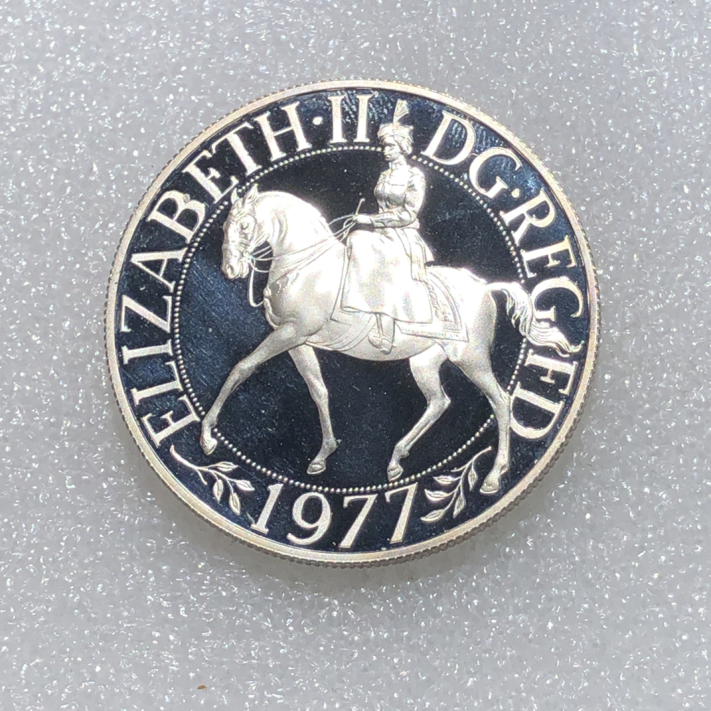 环球钱币第02场 92.5%银女王登基25便士银币