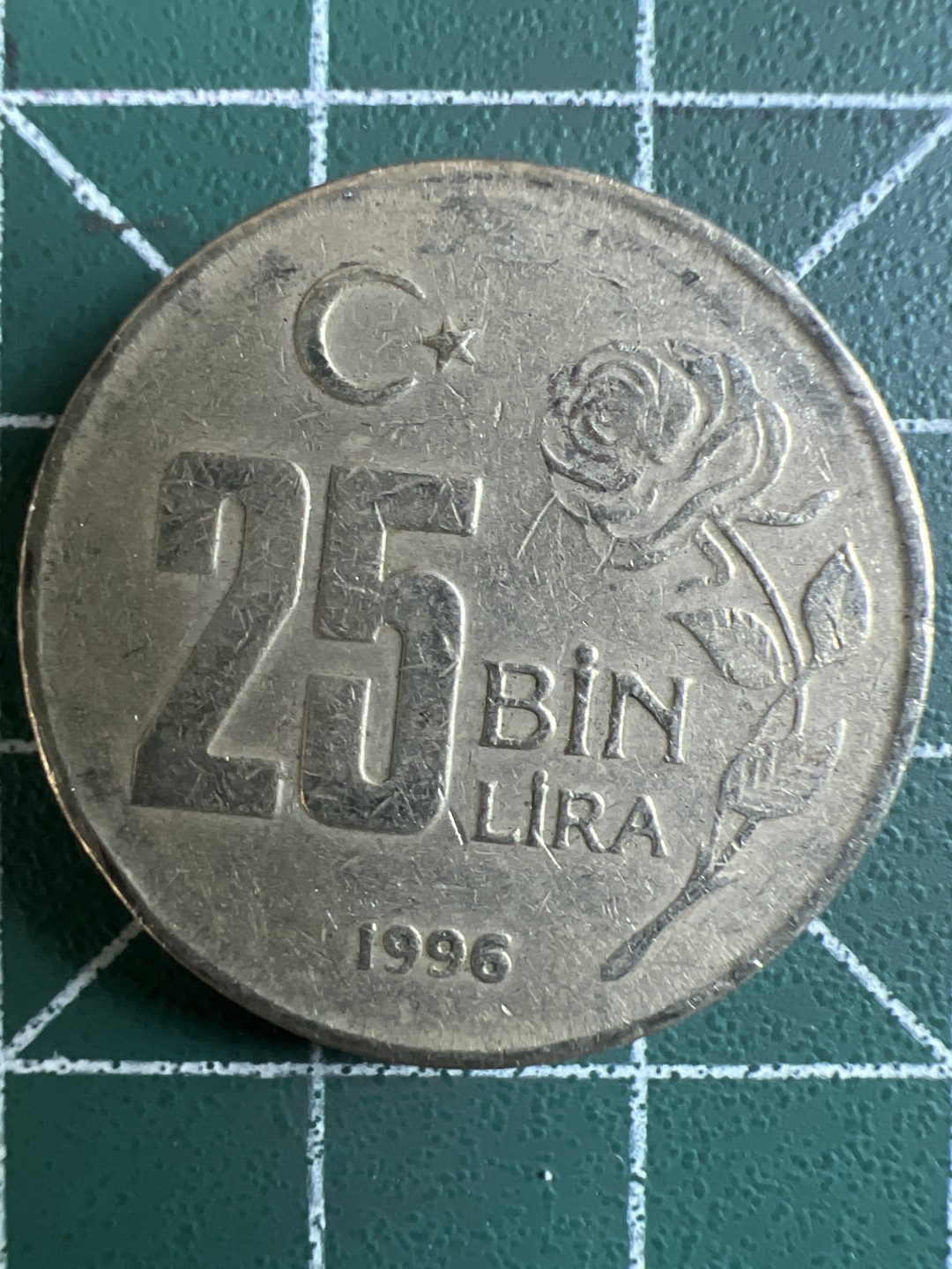 泡泡堂第296期  世界硬币 （无押金，捡漏，全场20包邮，偏远地区除外，接收代拍业务） 土耳其25bin里拉