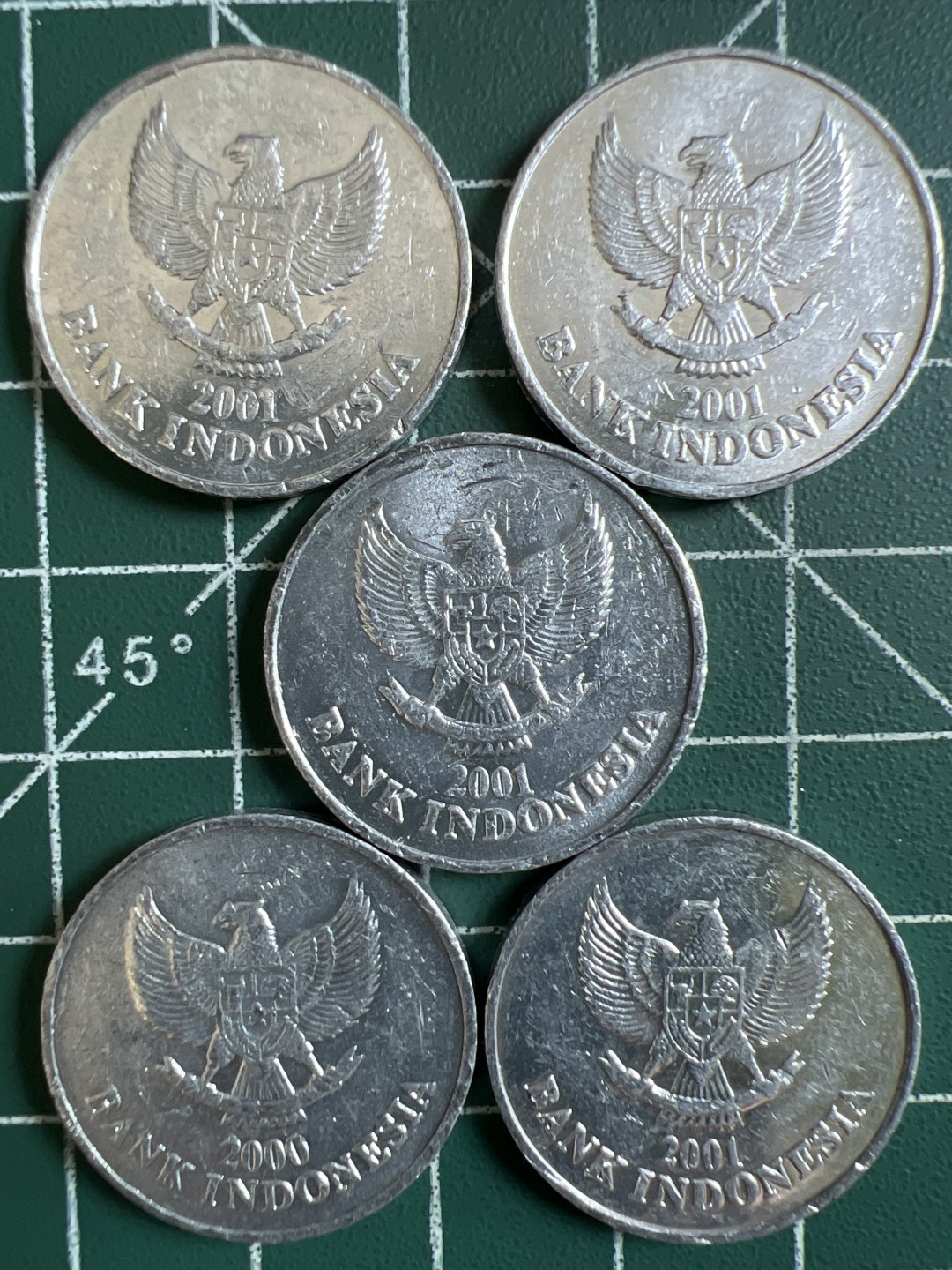 泡泡堂第296期  世界硬币 （无押金，捡漏，全场20包邮，偏远地区除外，接收代拍业务） 印尼100卢比五枚