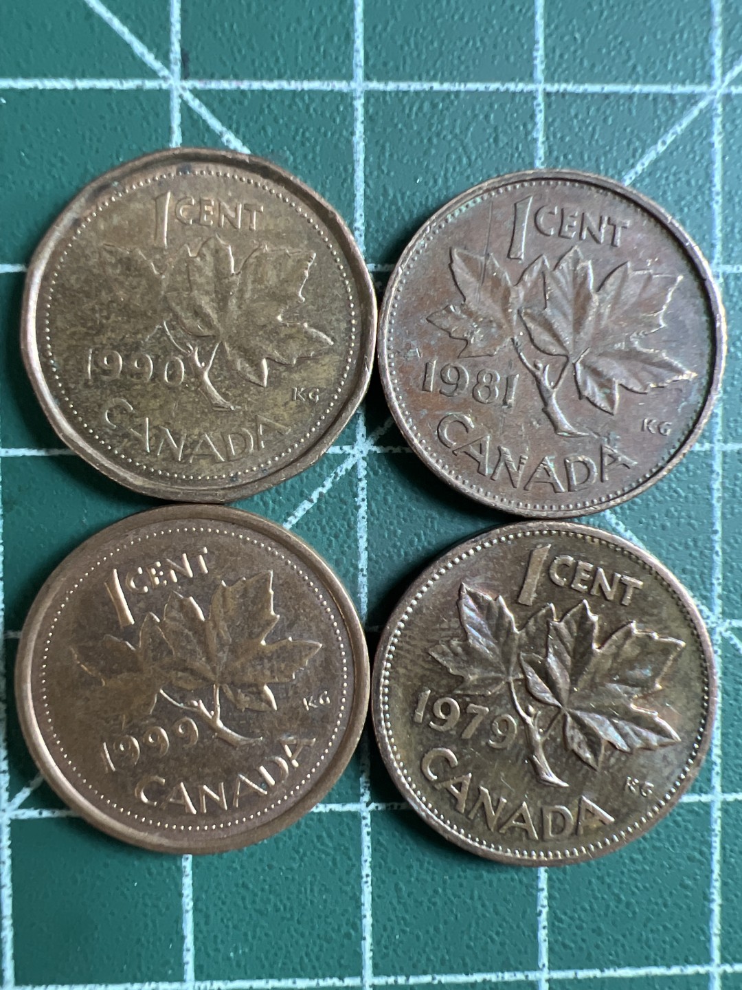 泡泡堂第296期  世界硬币 （无押金，捡漏，全场20包邮，偏远地区除外，接收代拍业务） 加拿大一分四枚