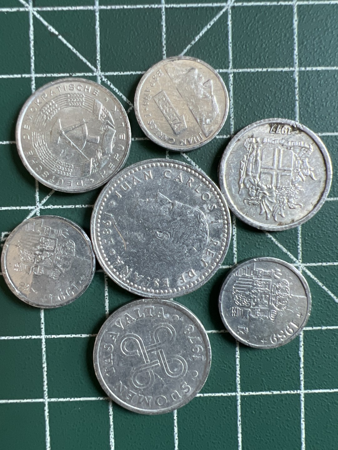 泡泡堂第296期  世界硬币 （无押金，捡漏，全场20包邮，偏远地区除外，接收代拍业务） 铝币七枚