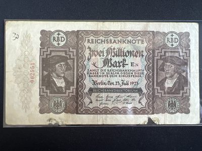 泡泡堂微拍第139幕纸币捡漏可累计专场👿👿，累计满二十元包邮，接受代拍业务 - 德国200万马克