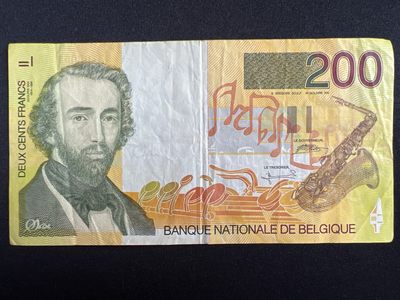 泡泡堂微拍第138幕纸币捡漏可累计专场👿👿，累计满二十元包邮，接受代拍业务 - 比利时200法郎