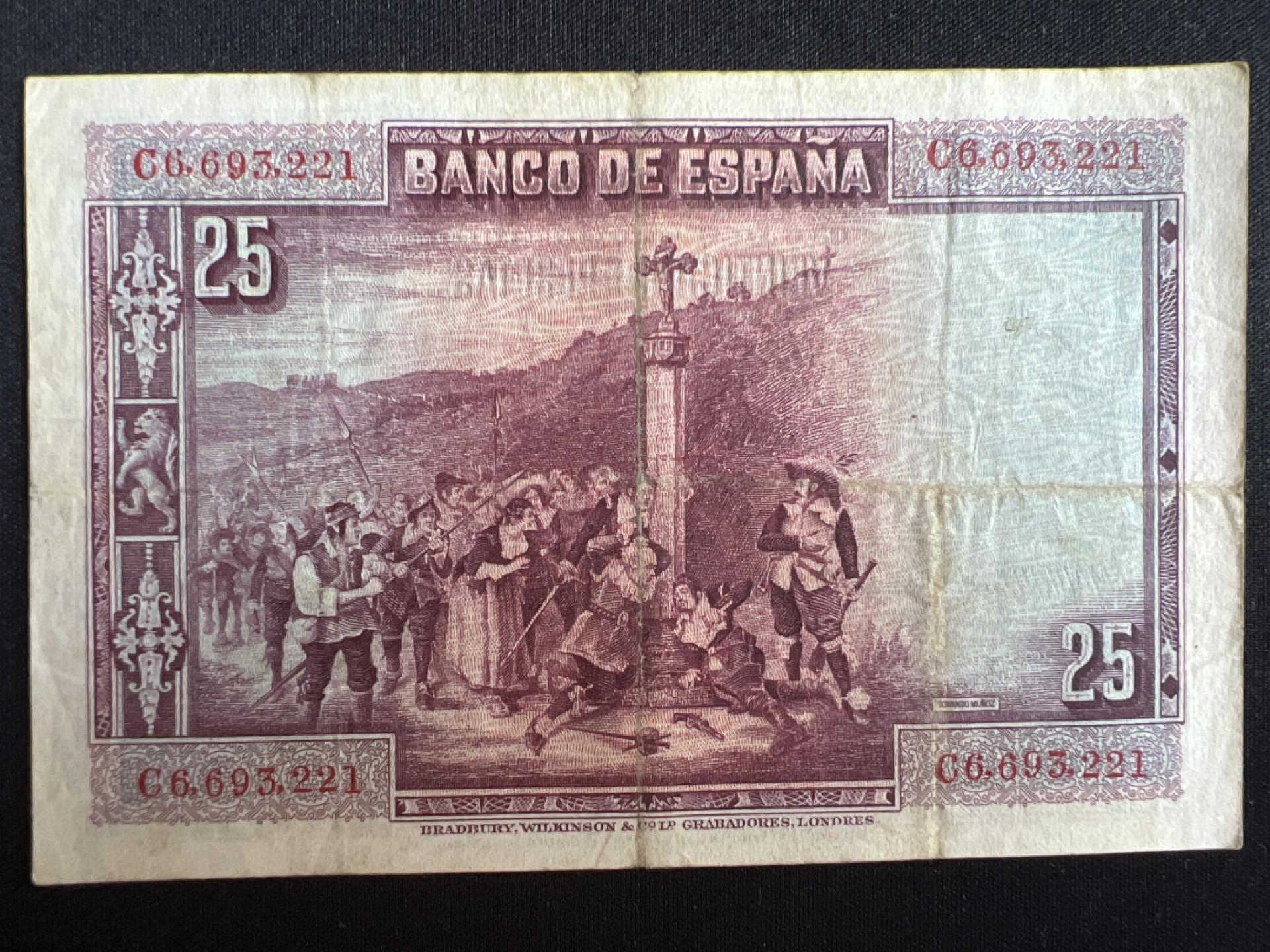 泡泡堂微拍第139幕纸币捡漏可累计专场👿👿，累计满二十元包邮，接受代拍业务 西班牙25比塞塔