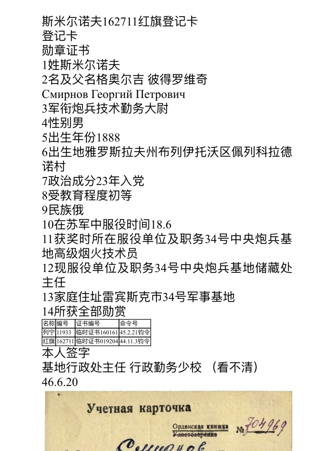 大猫徽章拍卖第222期  红旗勋章 档案全 服役 全品