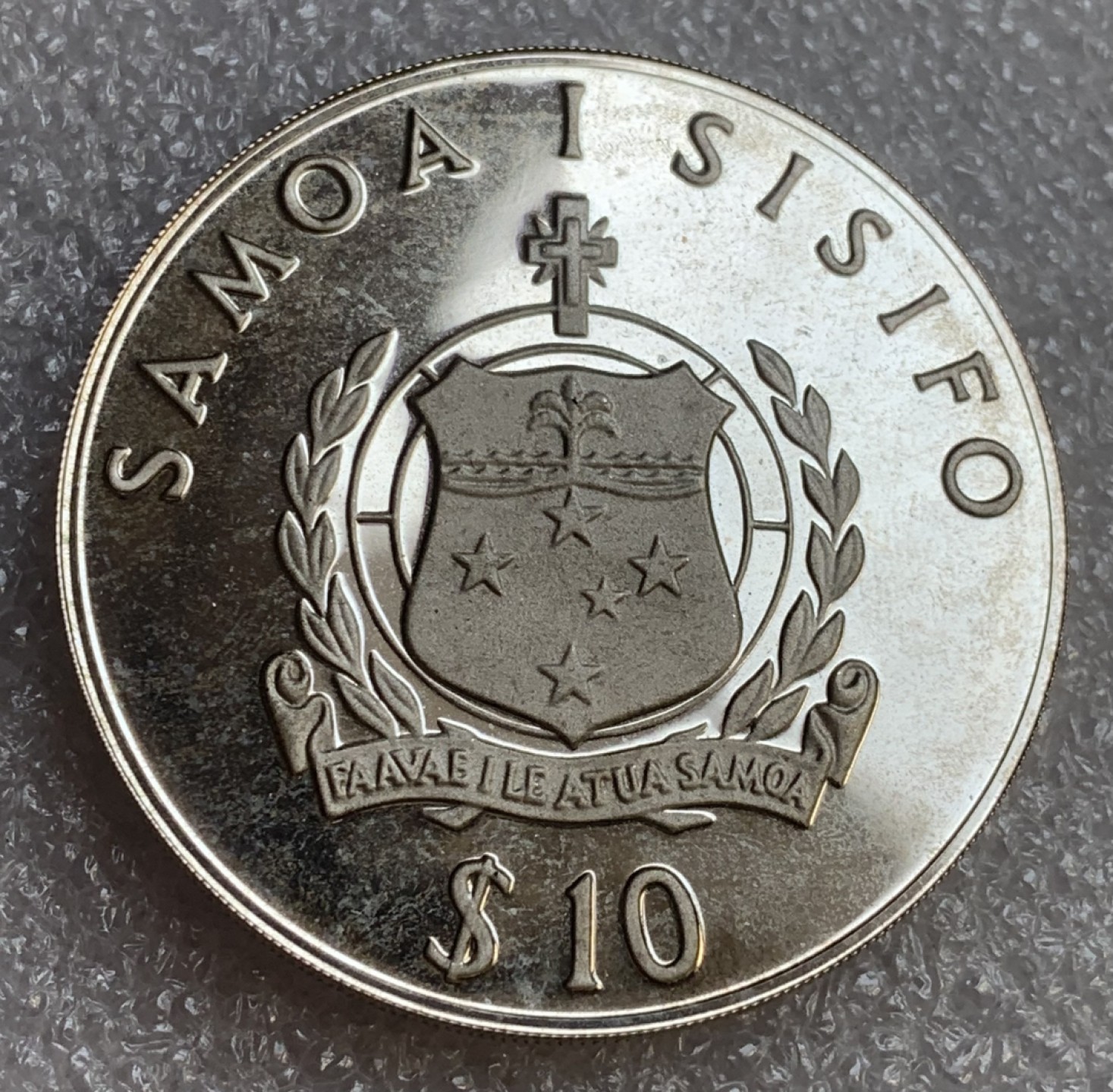 瓶子🏺第89期拍卖会 萨摩亚1986年野生动物基金会系列报喜鸟1盎司银币