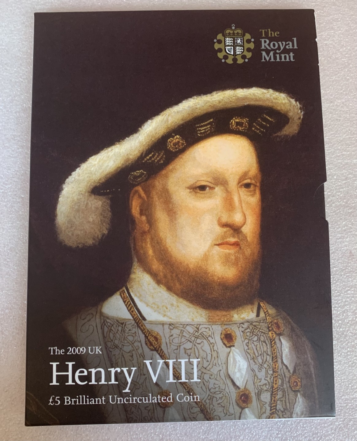 瓶子🏺第89期拍卖会 2009年英国5镑纪念币  亨利八世官方卡册  记录了其在位时期发行的币  其6位王后