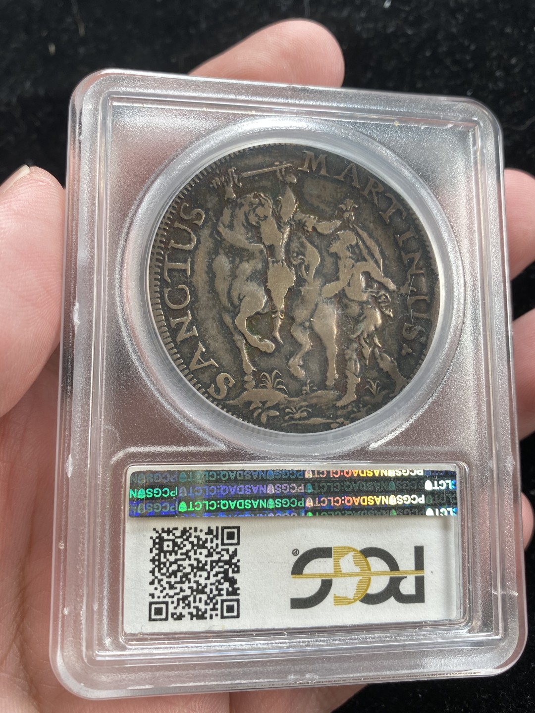 万国钱币拍卖第007期（慕尼黑第二夜） PCGS-VF25 意大利1744年托斯卡纳-卢卡斯库多大银，意大利名誉品种，VF25已是P记亚军，双面均匀原味包浆，直径43mm，PC加厚盒。