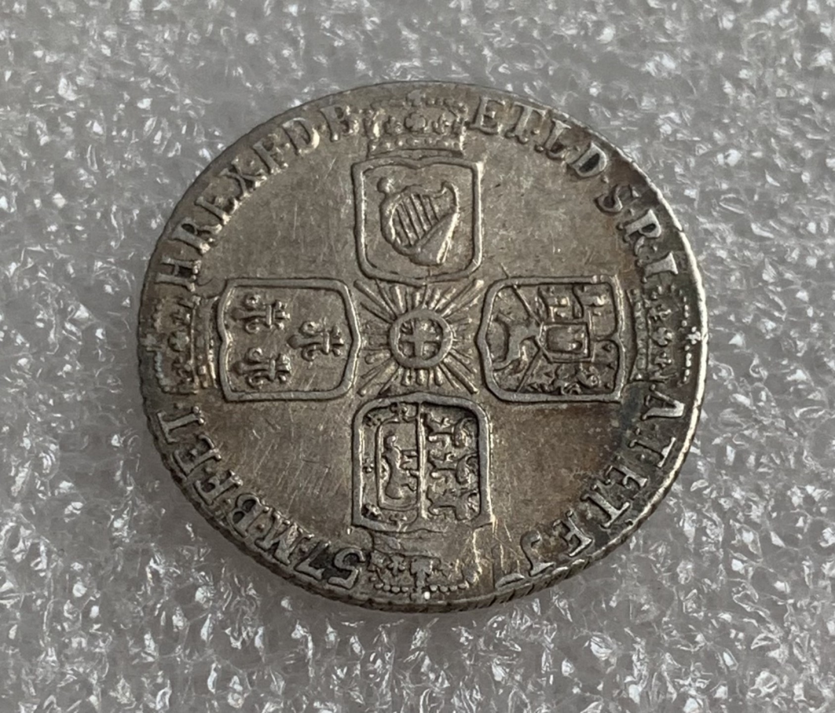 瓶子🏺第89期拍卖会 英国1757年乔治二世6便士银币 原味好品