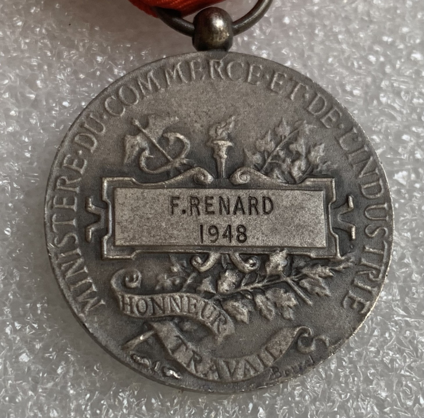 瓶子🏺第89期拍卖会 法国劳动银奖章 丰饶角银标 12.1克