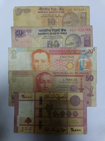 【20230428】非全新纸币第十七场 - 亚洲国家纸币