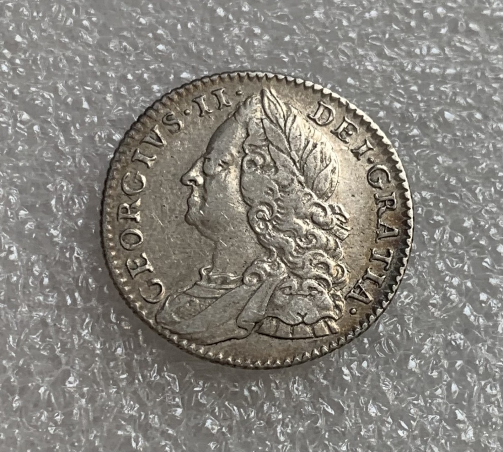 瓶子🏺第89期拍卖会 英国1757年乔治二世6便士银币 原味好品