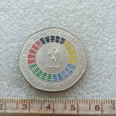 【淘币小摊】第九十八拍  散币币场 本周四连拍 周三至周六  满百包邮 - 巴布亚新几内亚2015年50分彩色纪念币
