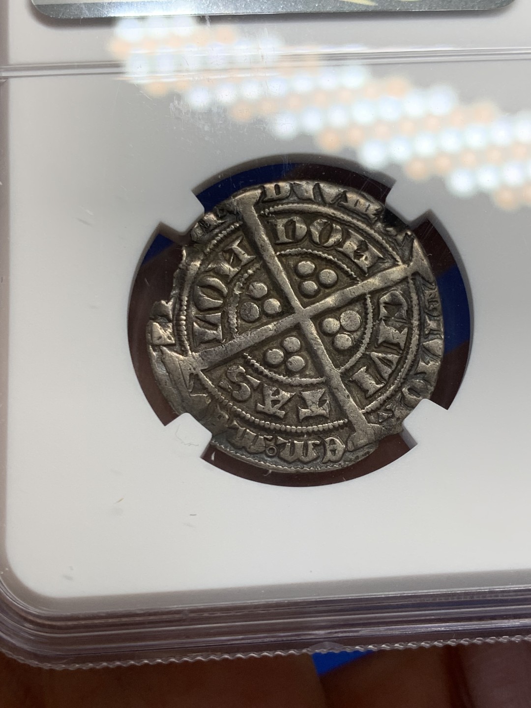 欢迎参加《竞宝斋》五一特拍-第161场-周日，周一 2场 NGC-VF35 英国 英格兰1461年 爱德华四世 4便士银币 出分太难了