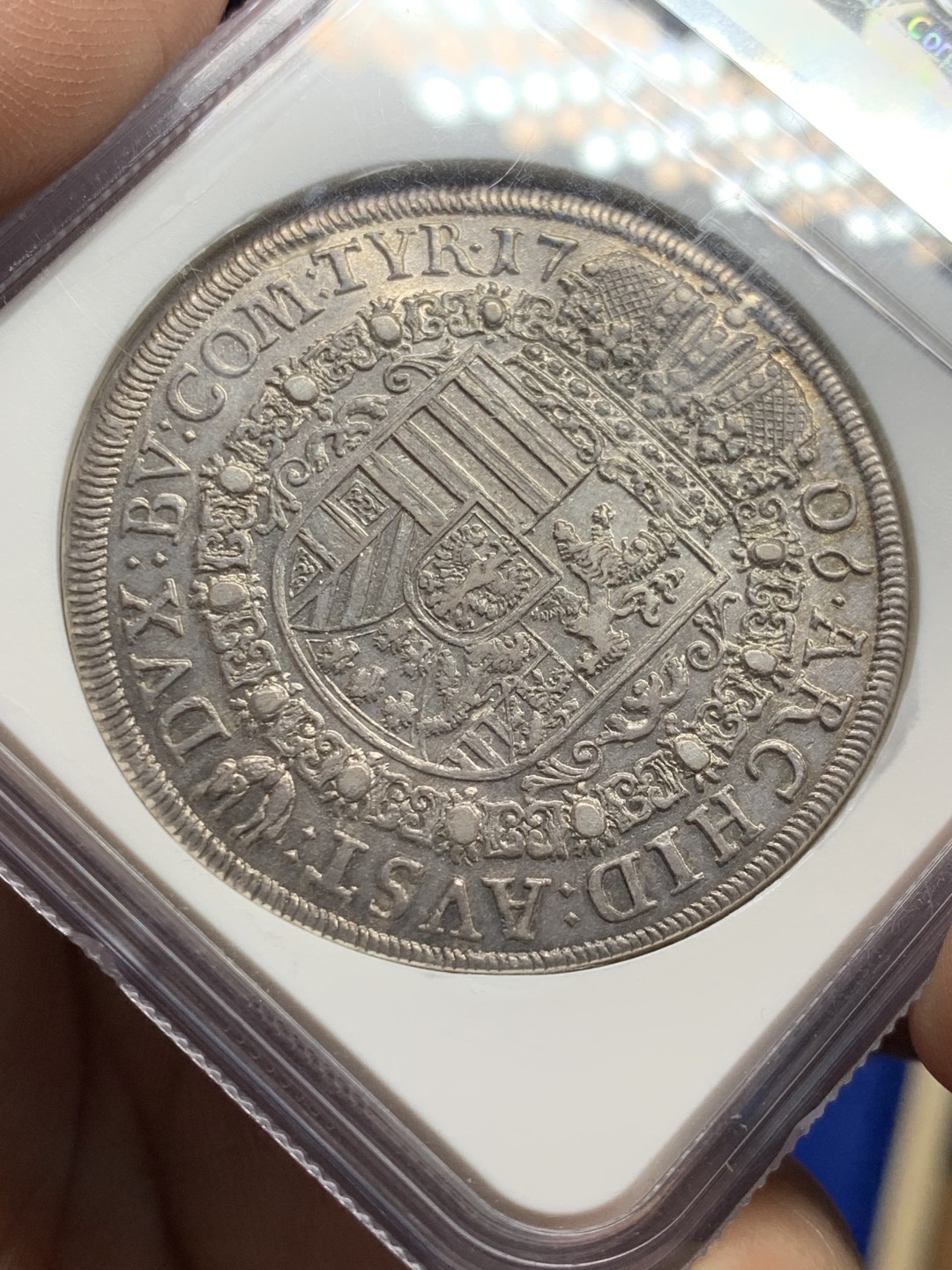 欢迎参加《竞宝斋》五一特拍-第161场-周日，周一 2场 NGC-AU58 1706年神圣罗马帝国 约瑟夫一世 泰勒大银币 细节出色 包浆完美