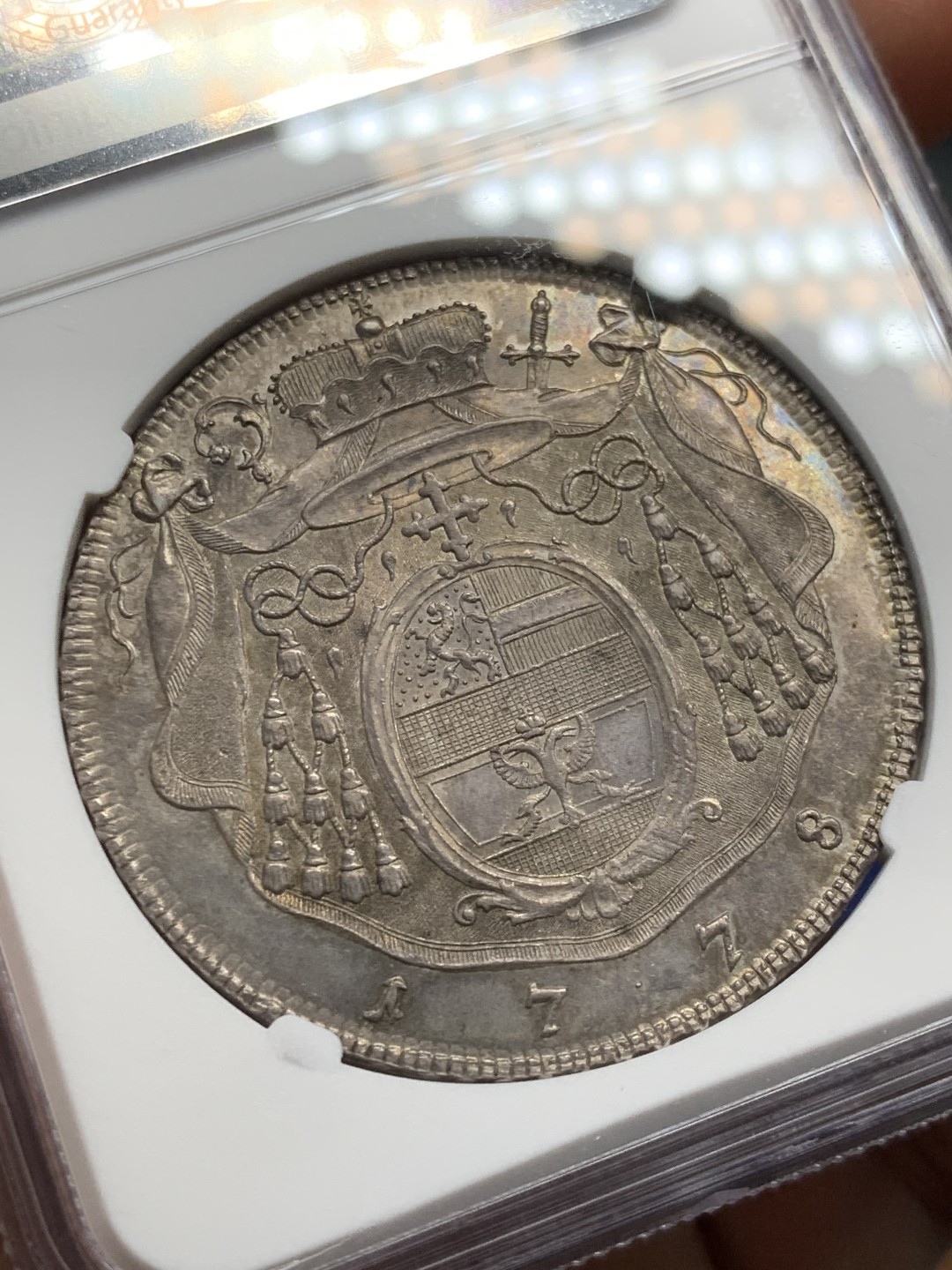 欢迎参加《竞宝斋》五一特拍-第161场-周日，周一 2场 NGC-MS62 冠军分 奥地利萨尔茨堡 1778年1泰勒 大银币