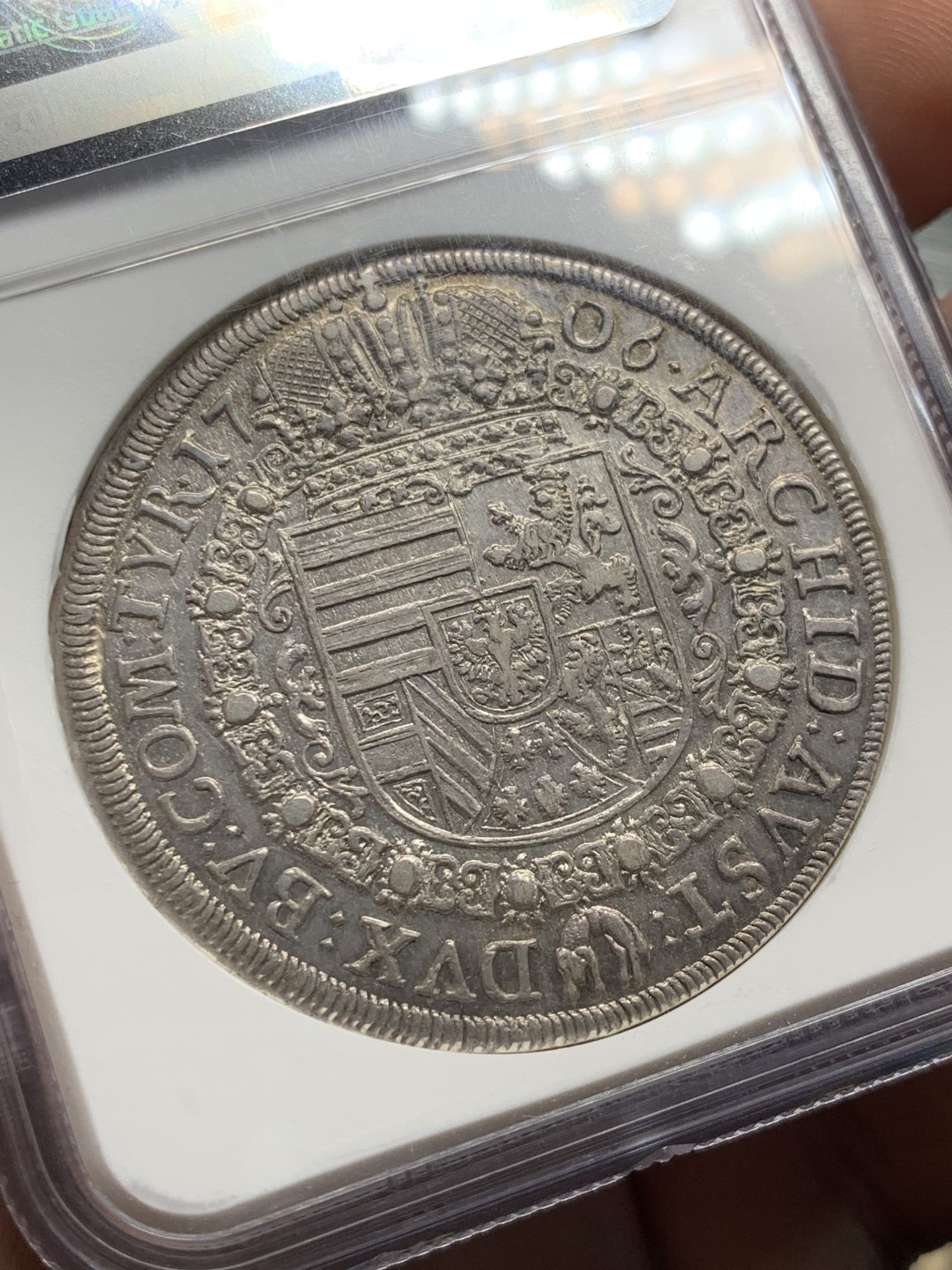 欢迎参加《竞宝斋》五一特拍-第161场-周日，周一 2场 NGC-AU58 1706年神圣罗马帝国 约瑟夫一世 泰勒大银币 细节出色 包浆完美