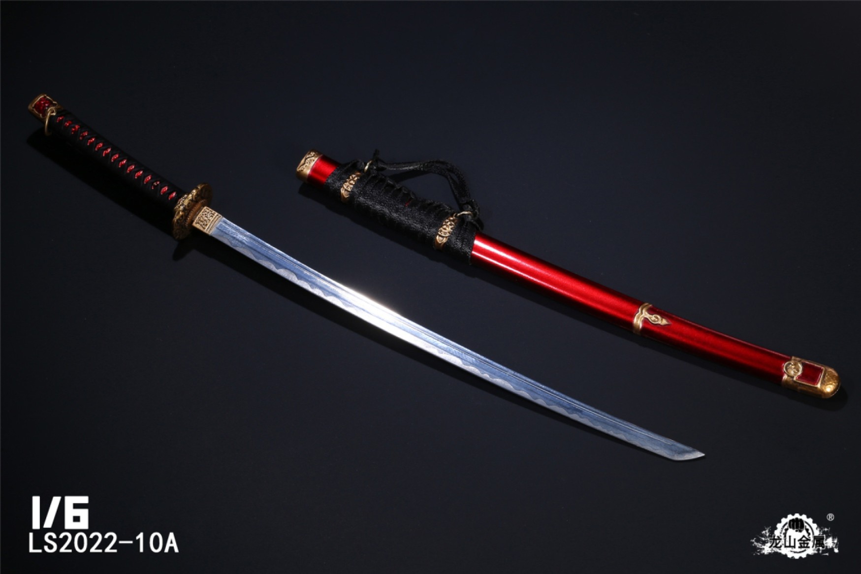 零元拍：龙山金属 1:6 兵人 压铸合金 日本武士 浪人 太刀