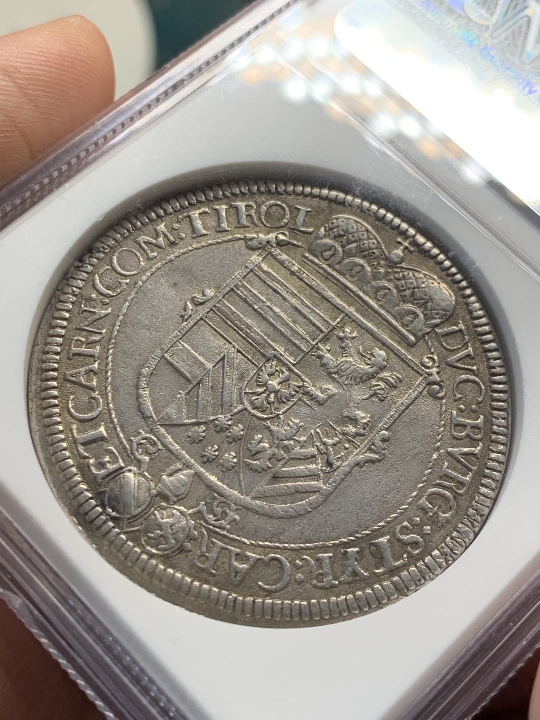 欢迎参加《竞宝斋》五一特拍-第161场-周日，周一 2场 NGC-MS61 神圣罗马帝国 奥地利哈尔厂 1620年 利奥波德五世1泰勒 冠军，状态佳，比常见1632年少得多的版本