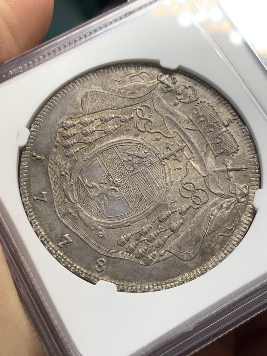 欢迎参加《竞宝斋》五一特拍-第161场-周日，周一 2场 NGC-MS62 冠军分 奥地利萨尔茨堡 1778年1泰勒 大银币