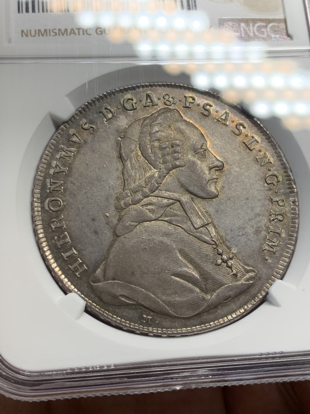 欢迎参加《竞宝斋》五一特拍-第161场-周日，周一 2场 NGC-MS62 冠军分 奥地利萨尔茨堡 1778年1泰勒 大银币